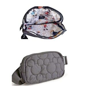 Vera Bradley Disney Featherweight Mickey Minnie Belt Bag in Black Fanny Pack